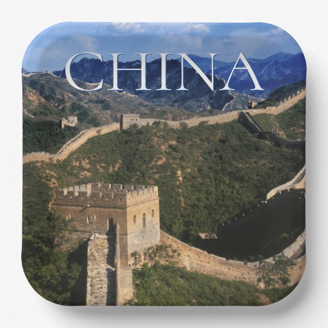 Assiettes En Carton La Grande Muraille | Jinshanling, Chine (Recto)