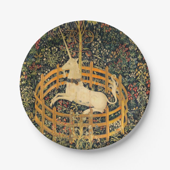 Assiettes En Carton La licorne en captivité (Devant)