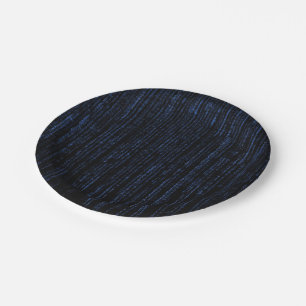 Assiettes En Carton La matrice bleue      