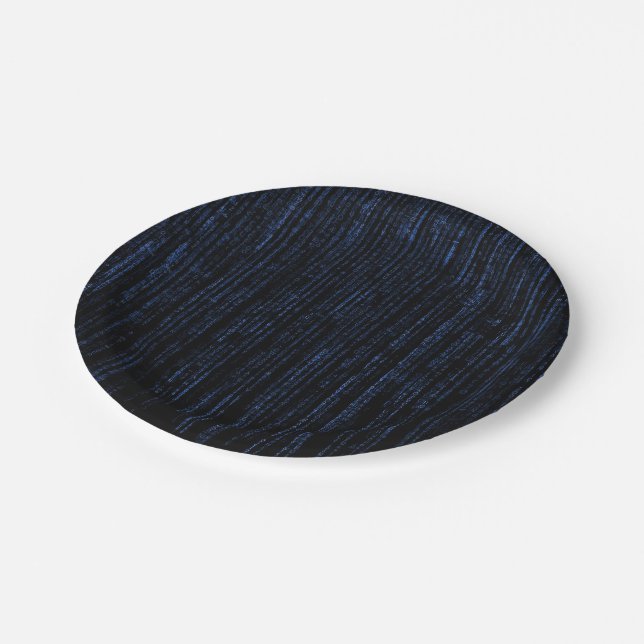 Assiettes En Carton La matrice bleue       (Angle)