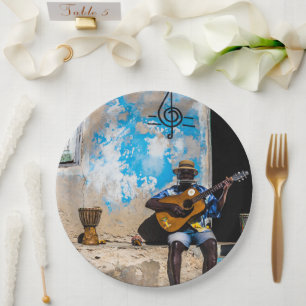 Assiettes En Carton La musique est le remède de l'esprit