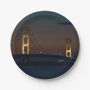 Assiettes En Carton La Nuit Au Pont Mackinac