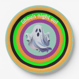 Assiettes En Carton La nuit des monstres d'Halloween