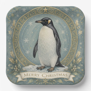 Assiettes En Carton La salutation de Noël de l'Empereur