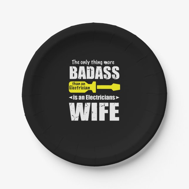 Assiettes En Carton La seule chose de plus badass (Devant)