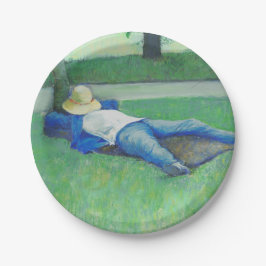 Assiettes En Carton La Siesta (par Gustave Caillebotte)