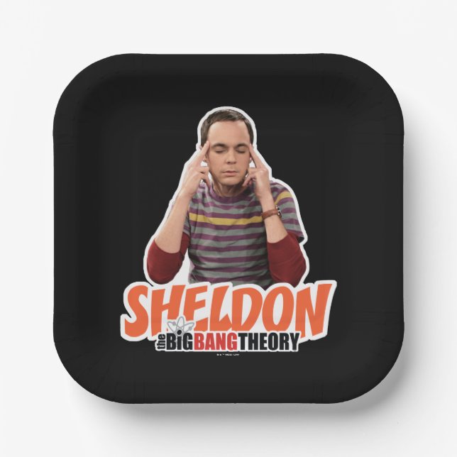 Assiettes En Carton La théorie du Big Bang | Sheldon (Recto)