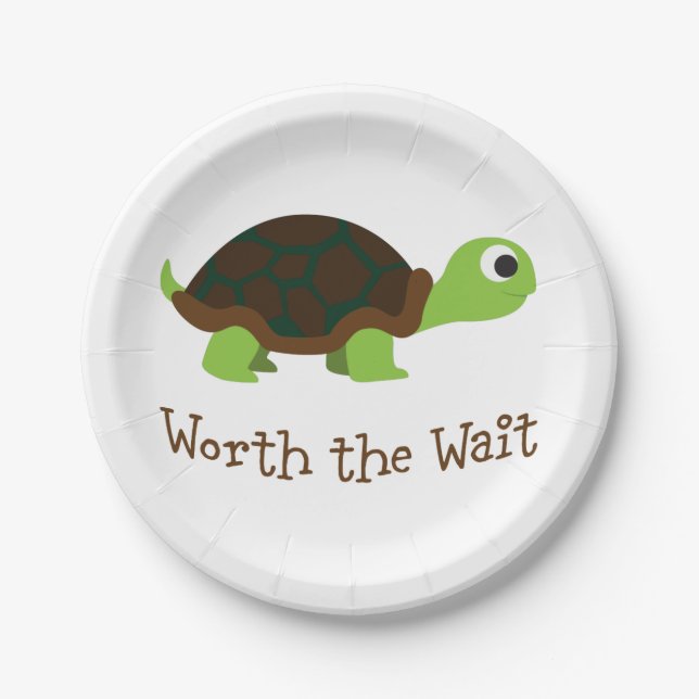 Assiettes En Carton La Tortue D'Attente (Devant)