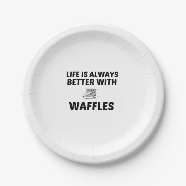 ASSIETTES EN CARTON LA VIE EN FLAMBÉE EST MEILLEURE (Devant)