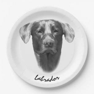 Assiettes En Carton Labrador Chien attrayant