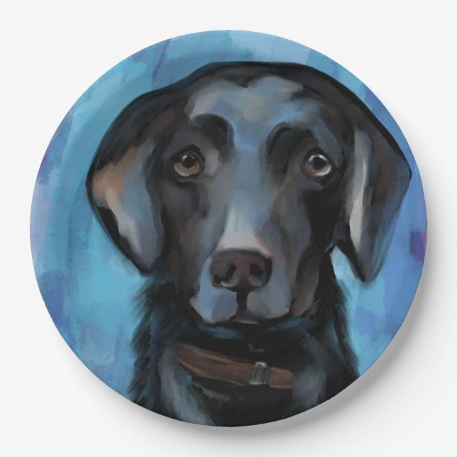 Assiettes En Carton Labrador Retriever (Devant)