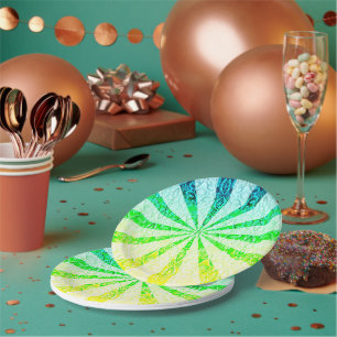 Assiettes En Carton Lacy Sun Burst