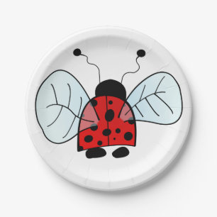Assiettes En Carton Ladybird
