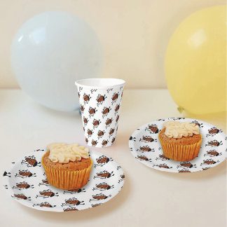 Assiettes En Carton Ladybug