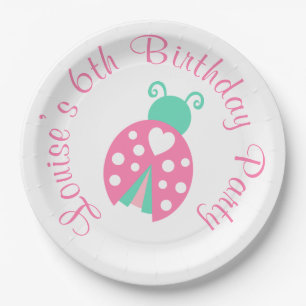 Assiettes En Carton Ladybug Ladybird Birthday Party