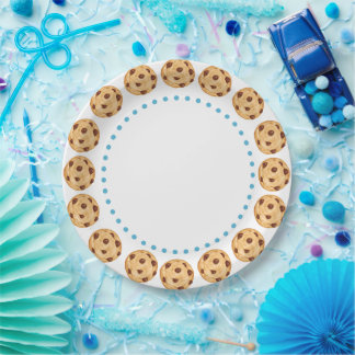 Assiettes En Carton Lait et biscuits Plaques d'anniversaire