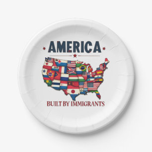 Assiettes En Carton L'Amérique bâtie par les immigrants L'Amérique pat