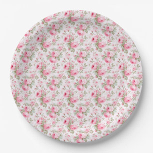 Assiettes En Carton L'amour est comme une rose