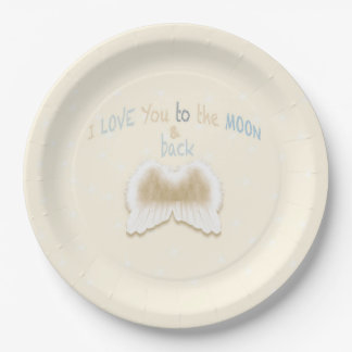 Assiettes En Carton L'ange s'envole les plaques à papier 9"