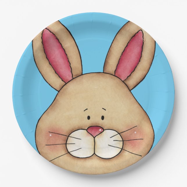 Assiettes En Carton Lapin (Devant)