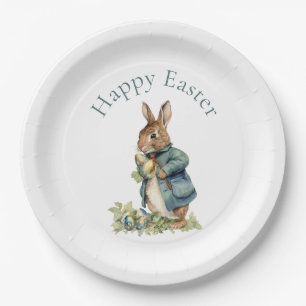 Assiettes En Carton lapin de Pâques