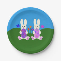Lapin de Pâques #6 Plaques en papier