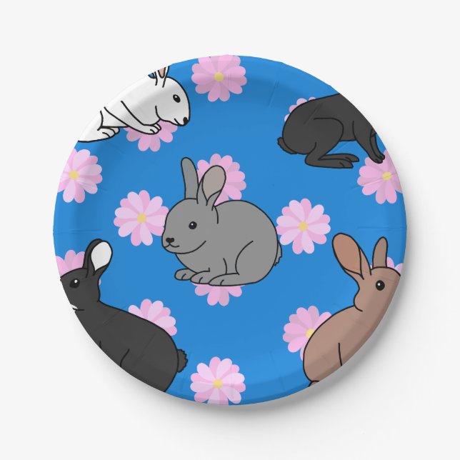 Assiettes En Carton Lapin lapin (Devant)