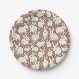 Assiettes En Carton Lapin Moulin Moulin Bonanza - Mocha Mousse.