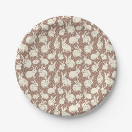 Assiettes En Carton Lapin Moulin Moulin Bonanza - Mocha Mousse.