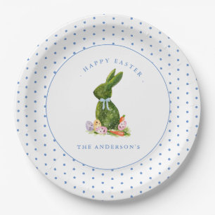 Assiettes En Carton Lapin opiaire avec oeufs de Pâques brunch de Pâque