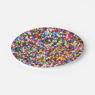 Assiettes En Carton L'arc-en-ciel arrose