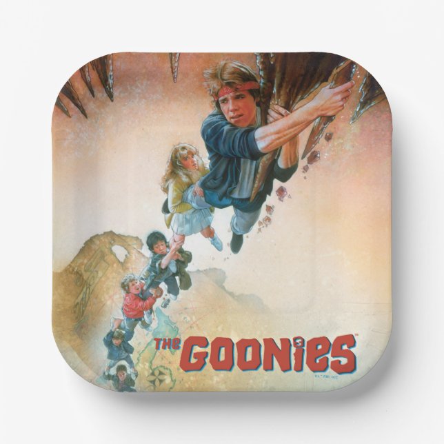 Assiettes En Carton L'Art Théâtral De La Grotte Des Goonies (Recto)