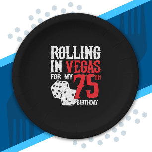 Assiettes En Carton Las Vegas 75e Birthday Party