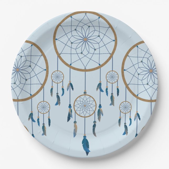 Assiettes En Carton L'attrapeur rêveur conçoit les plaques à papier (Devant)