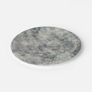 Assiettes En Carton Lavande Gris Texturée Abstraite moderne Sage Vert