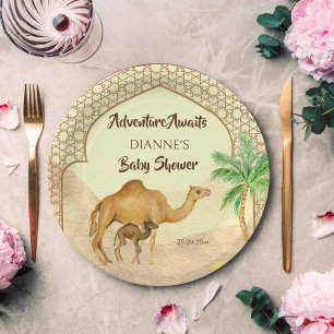 Assiettes En Carton L'aventure attend le désert baby shower de bébé ch