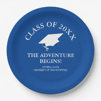 Assiettes En Carton L'aventure commence la graduation