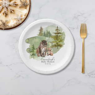 Assiettes En Carton L'aventure commence Rustic Lynx
