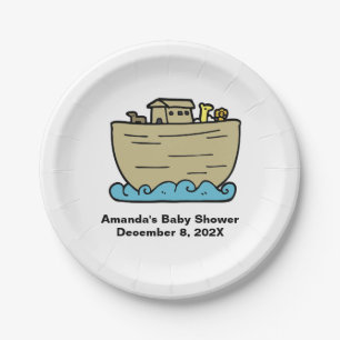 Assiettes En Carton Le Baby shower Art Cute de Noah