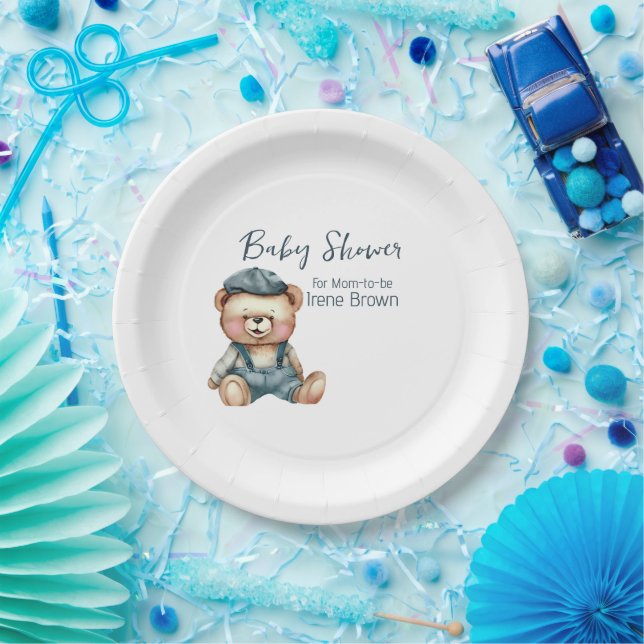 Assiettes En Carton Le Baby shower Charmant (Fête)