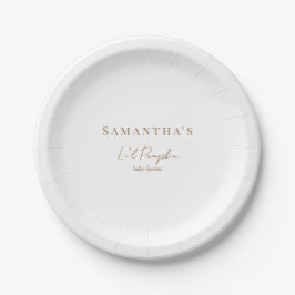 Assiettes En Carton Le Baby shower Citrouille de Fall Li