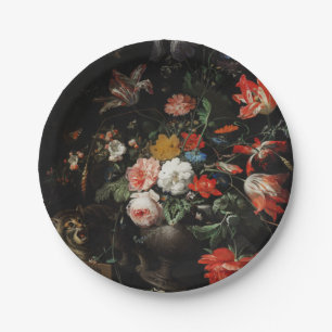 Assiettes En Carton Le bouquet renversé par Abraham Mignon