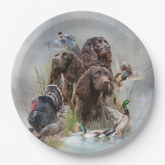 Assiettes En Carton Le Boykin Spaniel (Devant)