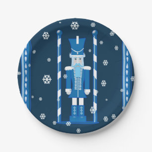 Assiettes En Carton Le casse-noix dans le bleu