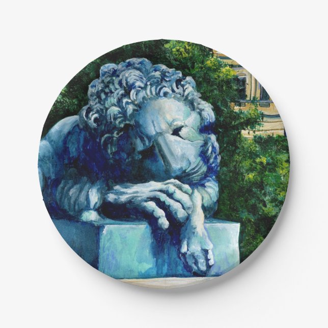 Assiettes En Carton Le Chat qui a mangé le canari (Devant)