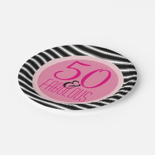 Assiettes En Carton Le cinquantième anniversaire de 50 femmes noires