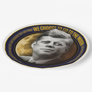 Assiettes En Carton Le cinquantième anniversaire JFK d'Apollo 11 nous