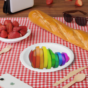 Assiettes En Carton Le cœur tridimensionnel sculptural de SlipperyJoe