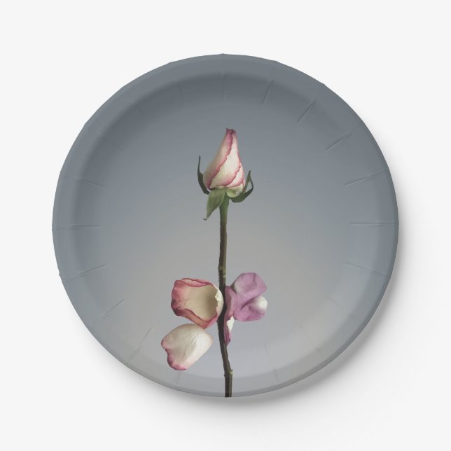 Assiettes En Carton Le dernier pétal... (Devant)