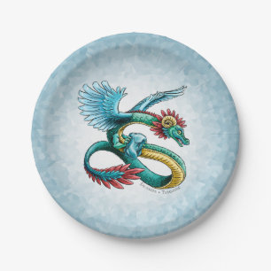 Assiettes En Carton Le dragon de pierre de naissance de décembre : Tur